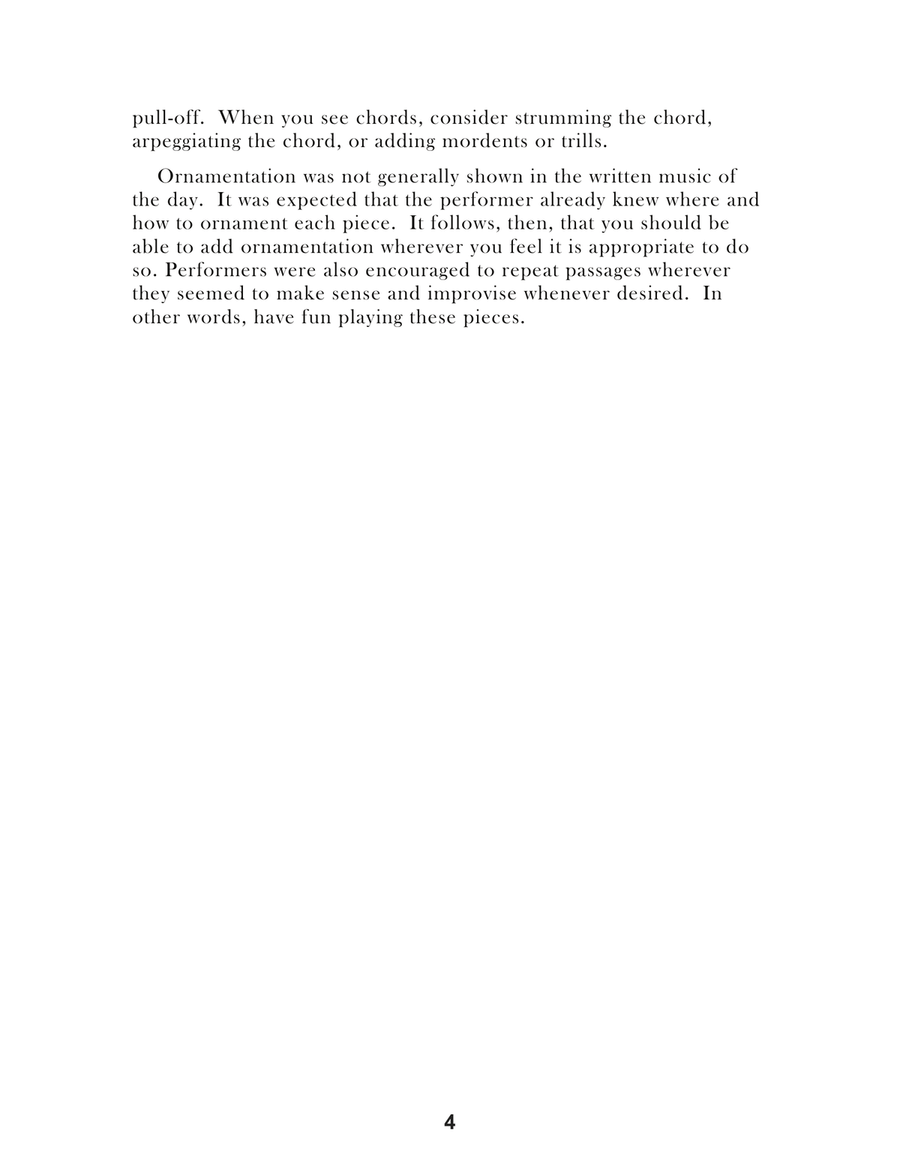 Domenico Bianchini: Lute Music of the Renaissance Arranged for Low G Ukulele Lute scores gallery preview page 6