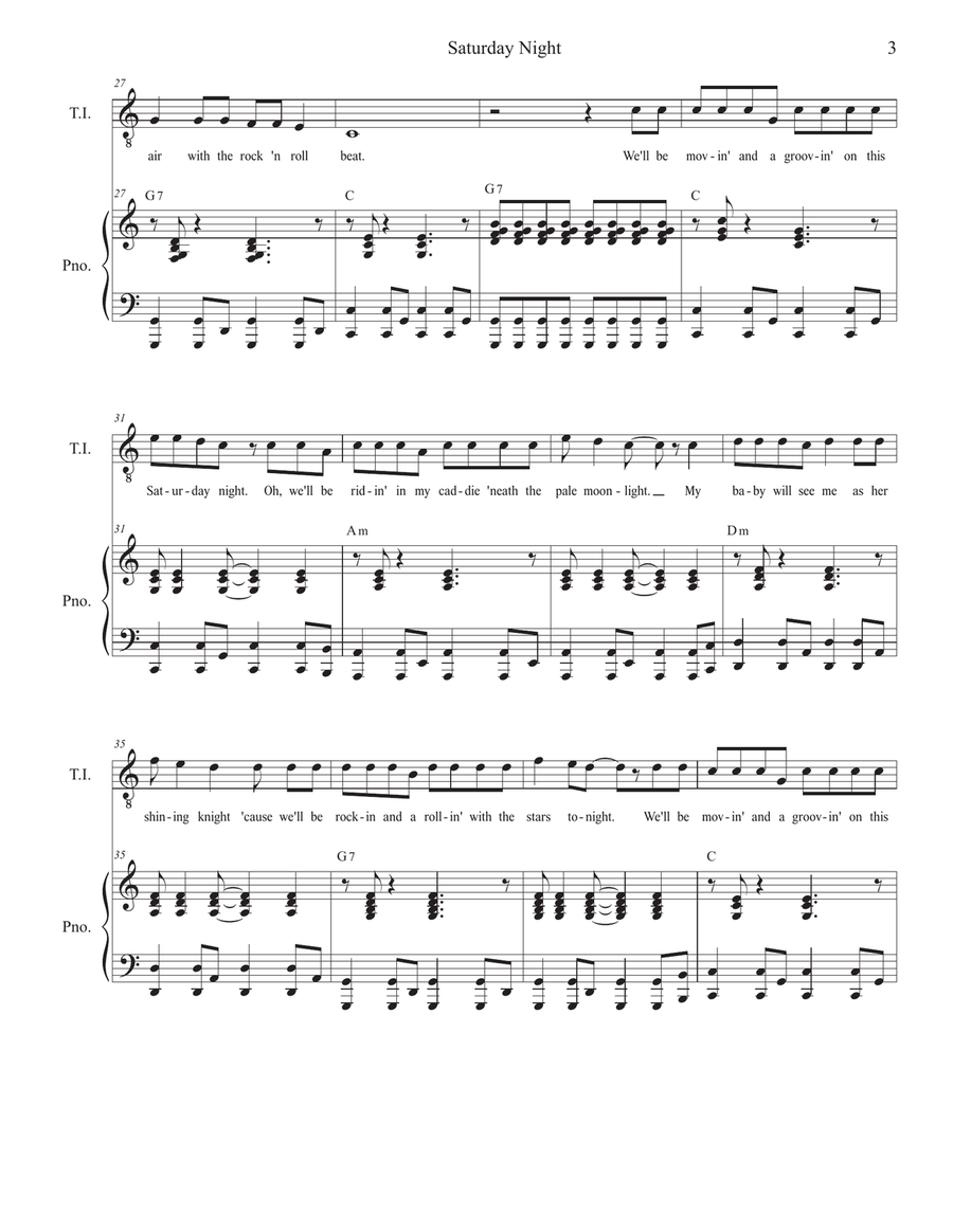 Emmett Till (10 Minute musical presentation) (SAB version) 3-Part scores gallery preview page 5