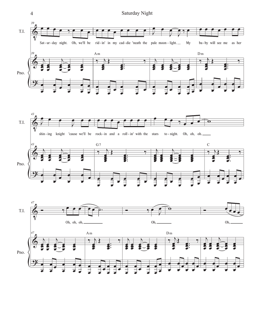 Emmett Till (10 Minute musical presentation) (SAB version) 3-Part scores gallery preview page 6