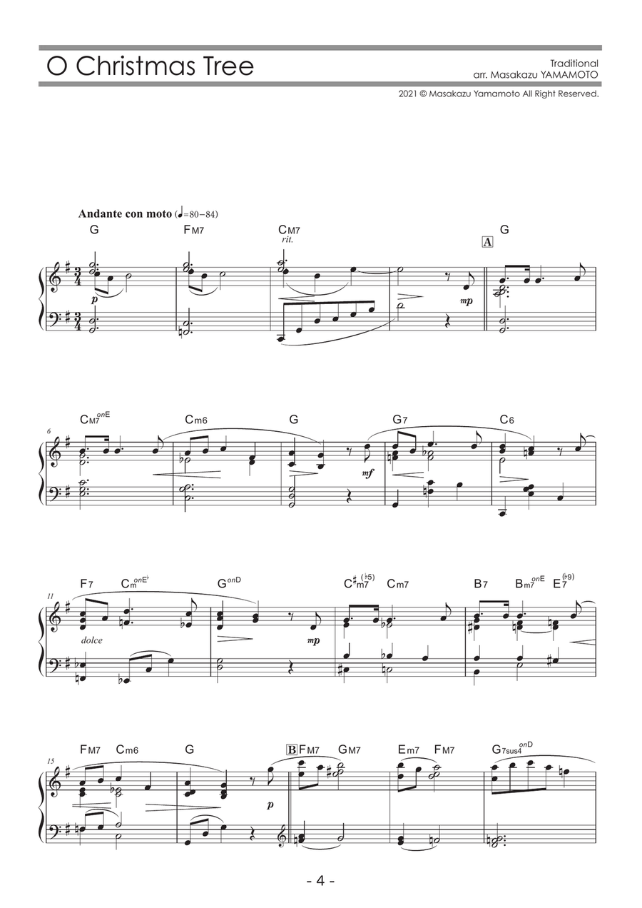 Christmas Piano Arrangement Collection Vol.2 [Piano solo / intermediate or advanced] Piano Solo scores gallery preview page 4