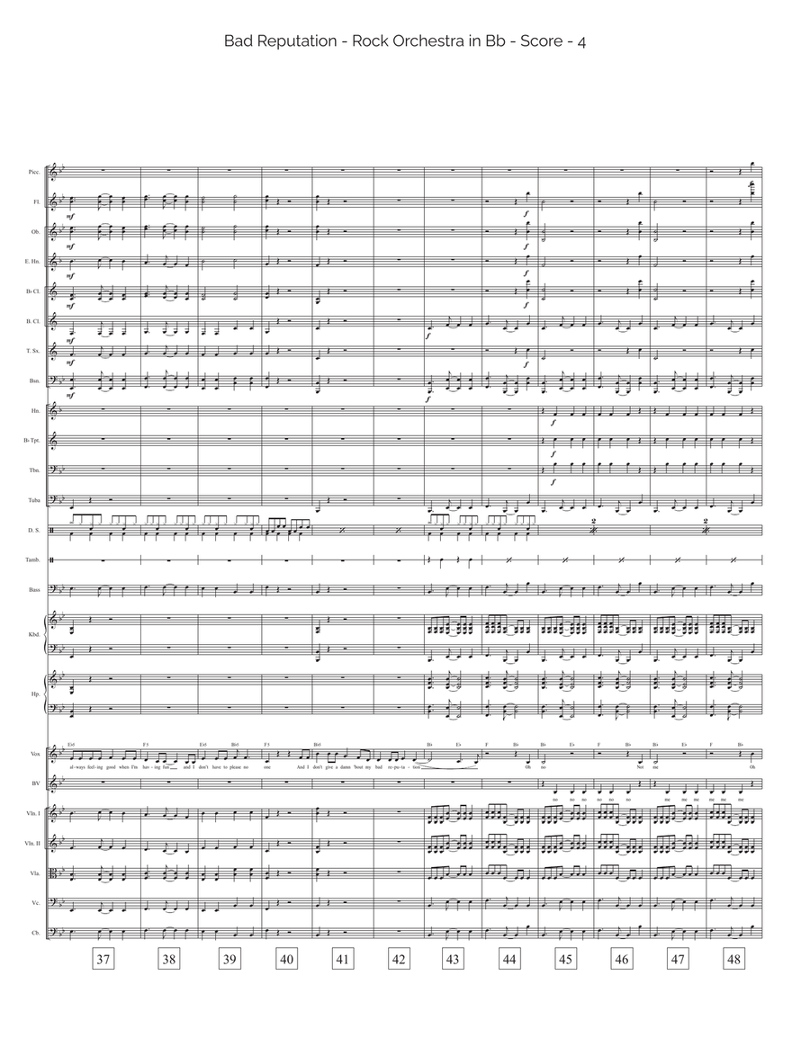 Bad Reputation Full Orchestra scores gallery preview page 4