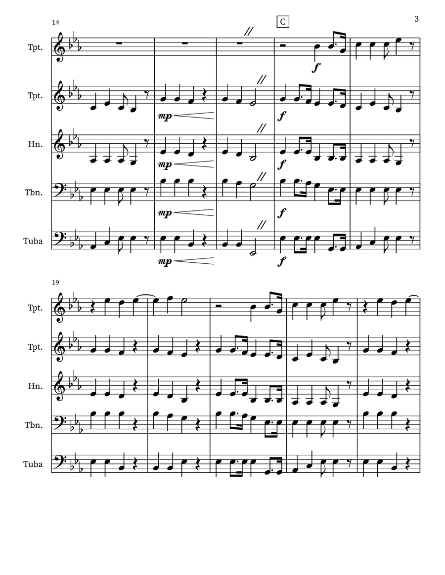 No, Not One! No, Not One! Small Ensemble scores gallery preview page 3