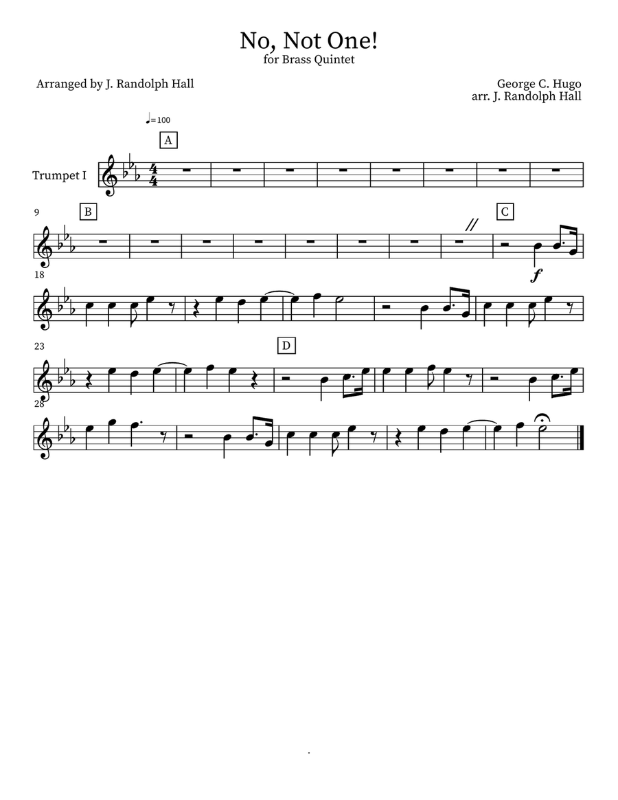No, Not One! No, Not One! Small Ensemble scores gallery preview page 5