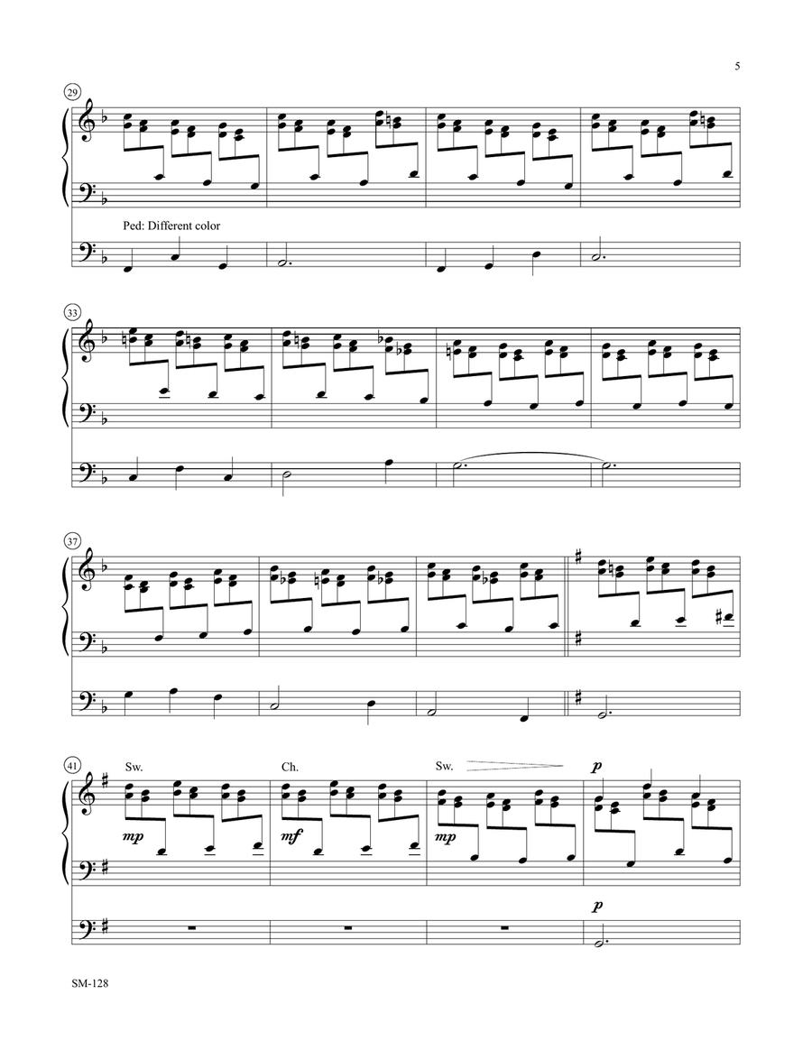 Toccata Joyeuse Organ Solo scores gallery preview page 5