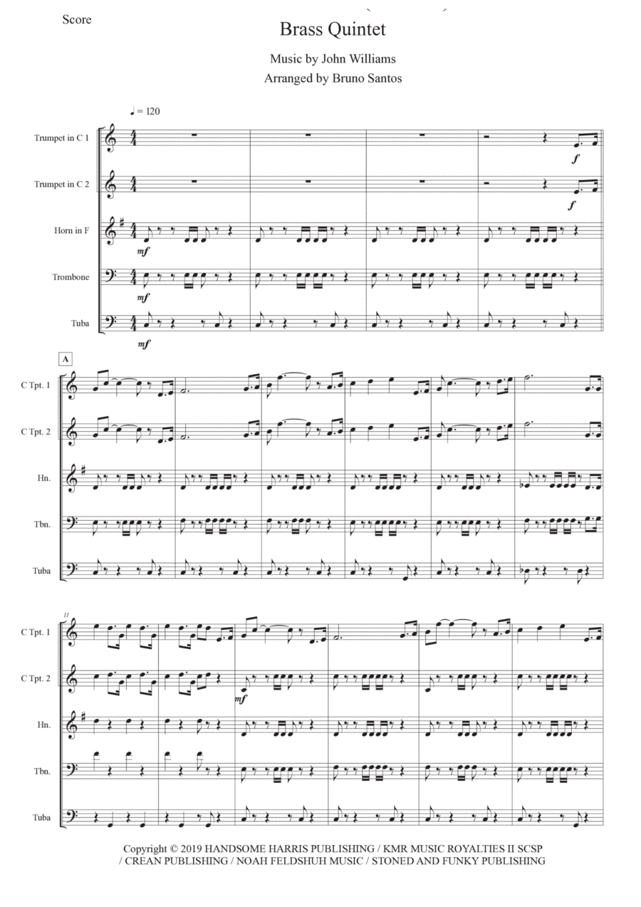 Indiana Jones Horn scores gallery preview page 1