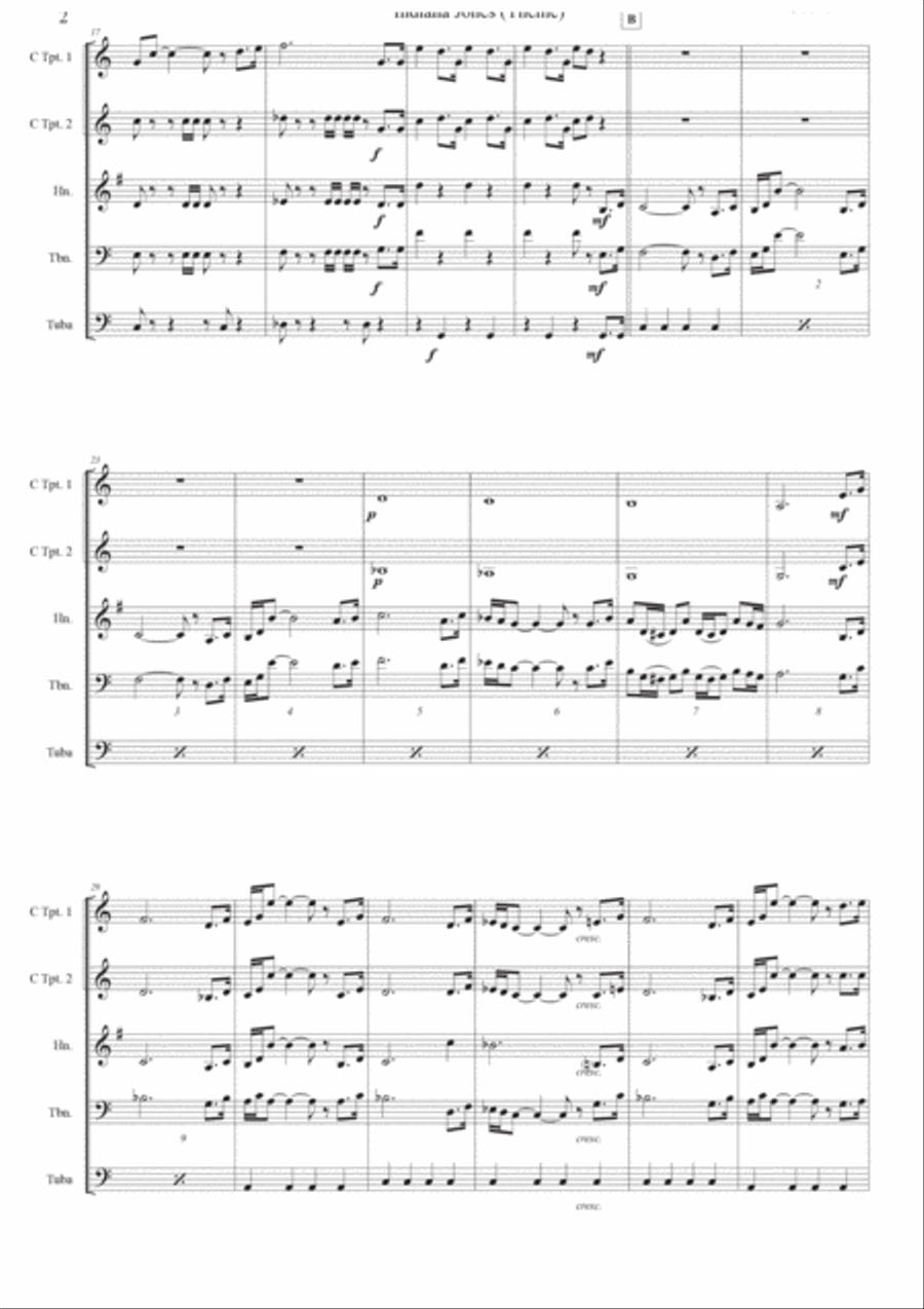 Indiana Jones Horn scores gallery preview page 2