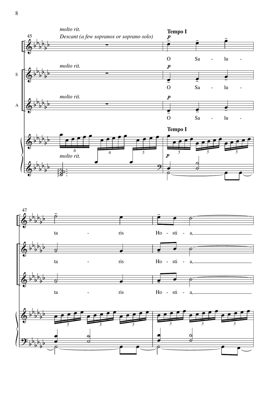 O Salutaris Hostia (Downloadable) SSA scores gallery preview page 7