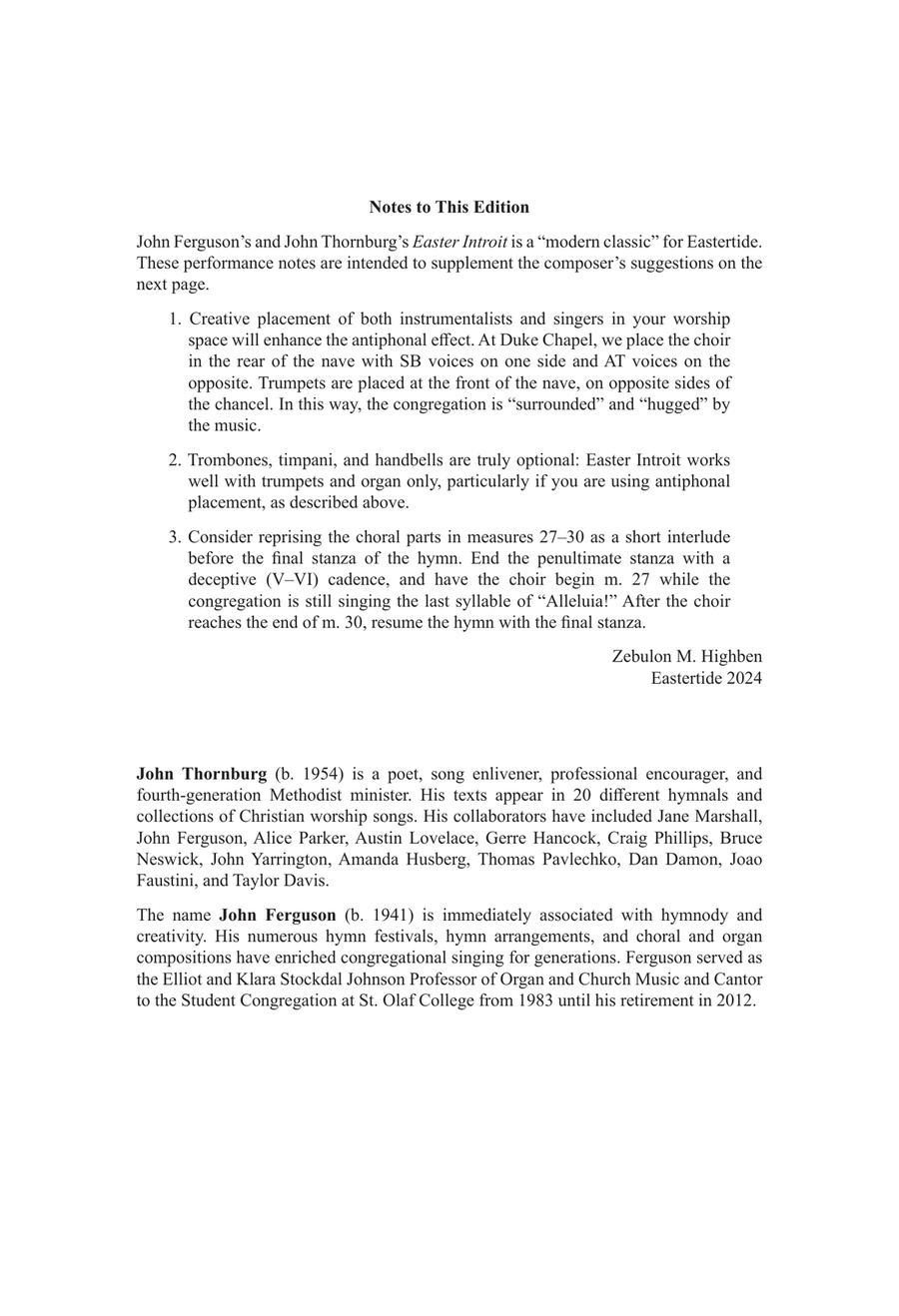 Easter Introit Easter Introit 4-Part scores gallery preview page 2
