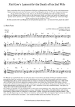 Niel Gow's Lament for the Death of his Second Wife (Deutsche Ausgabe)