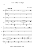 Time To Say Goodbye (Con Te Partiro) Easy Version in G