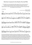 Niel Gow's Lament for the Death of his Second Wife for 2 Recorders (English Edition)