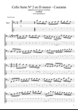Bach Suite Nº2 Dm - Courante (Bass Guitar adaptation)