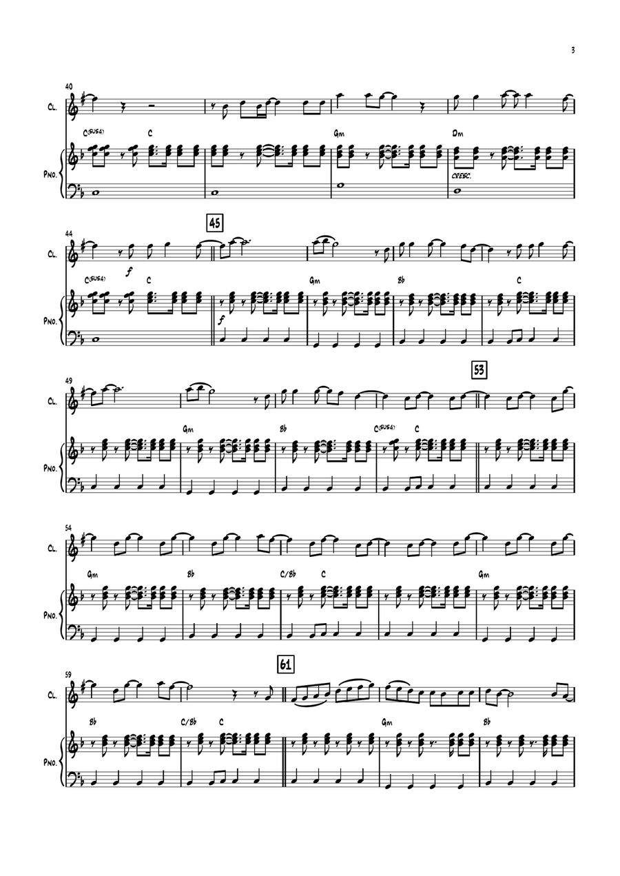 When Love Takes Over When Love Takes Over B-Flat Clarinet scores gallery preview page 3