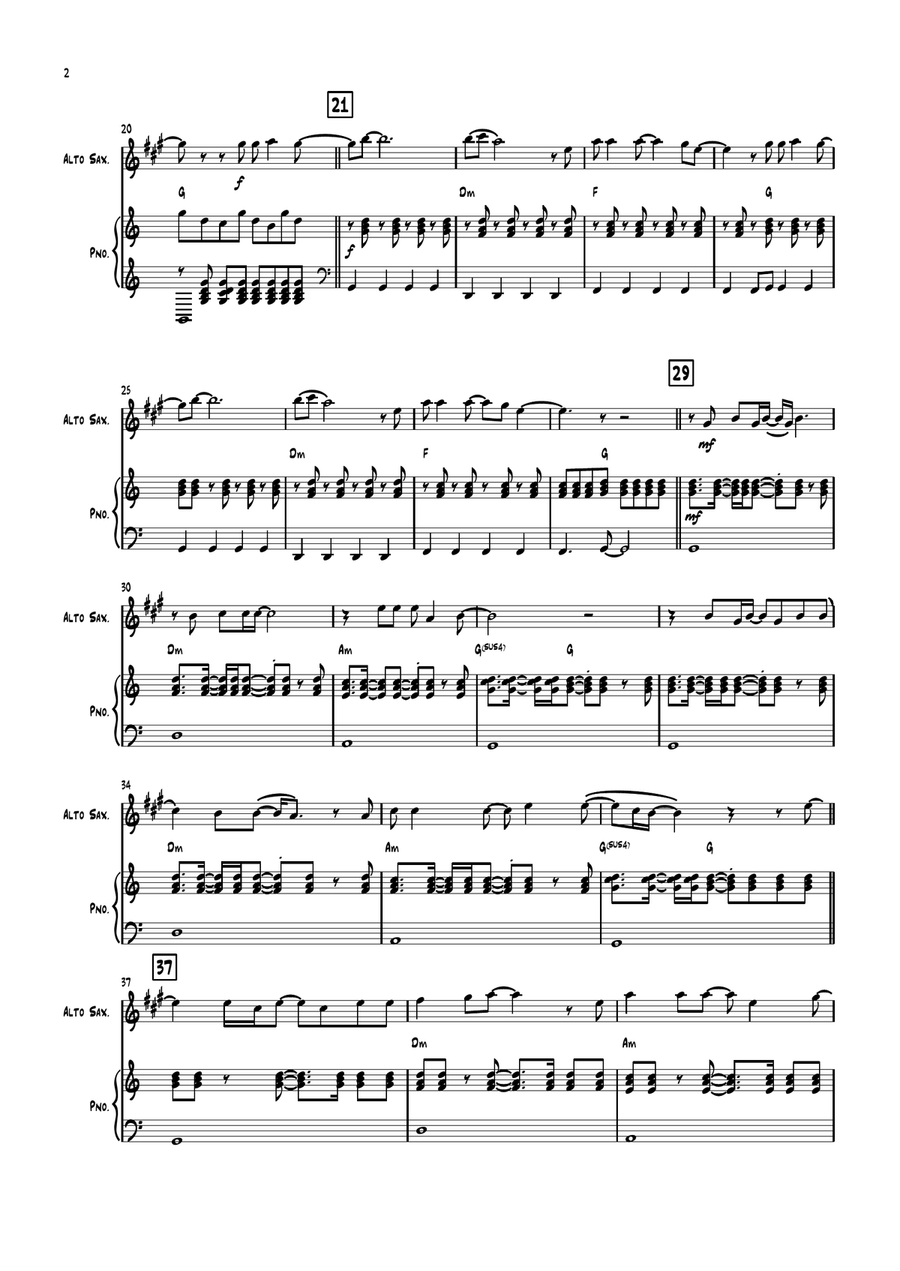When Love Takes Over When Love Takes Over Alto Saxophone scores gallery preview page 2