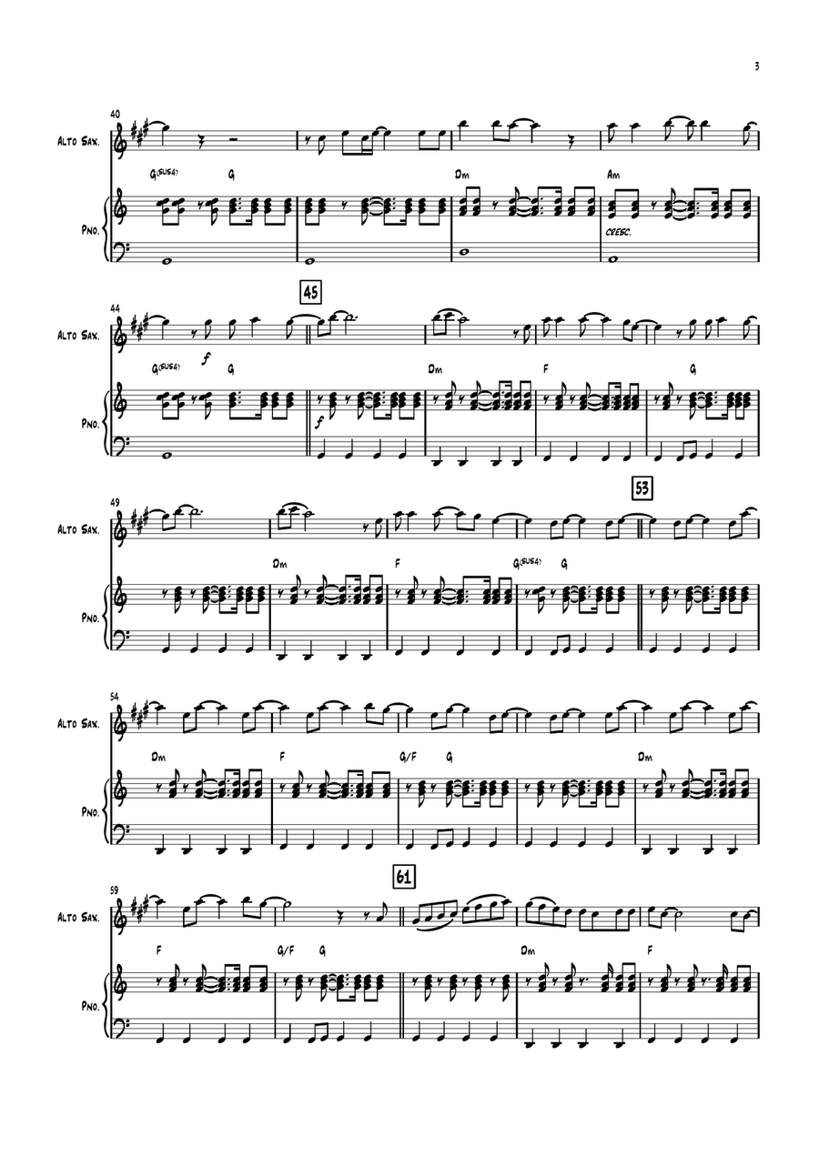 When Love Takes Over When Love Takes Over Alto Saxophone scores gallery preview page 3