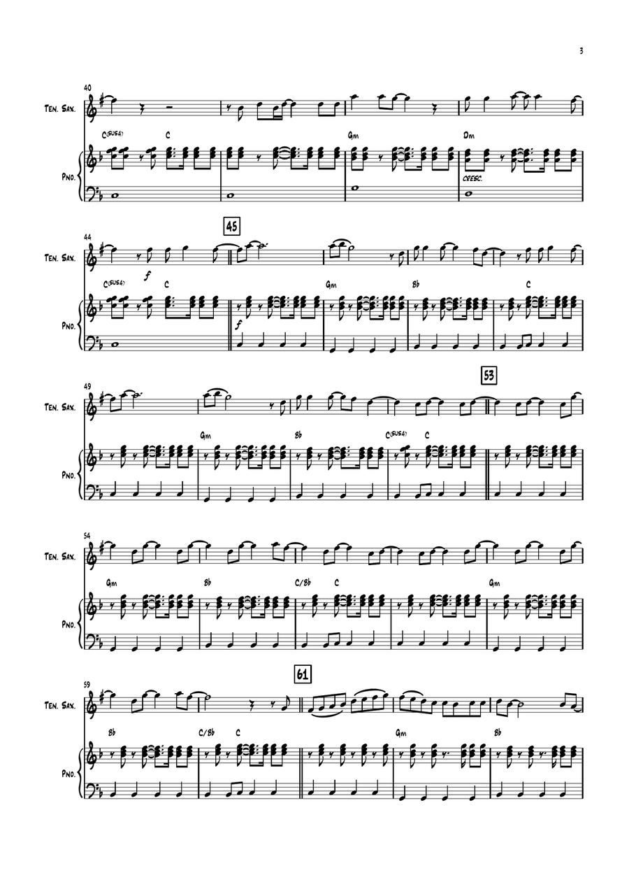When Love Takes Over When Love Takes Over Tenor Saxophone scores gallery preview page 3