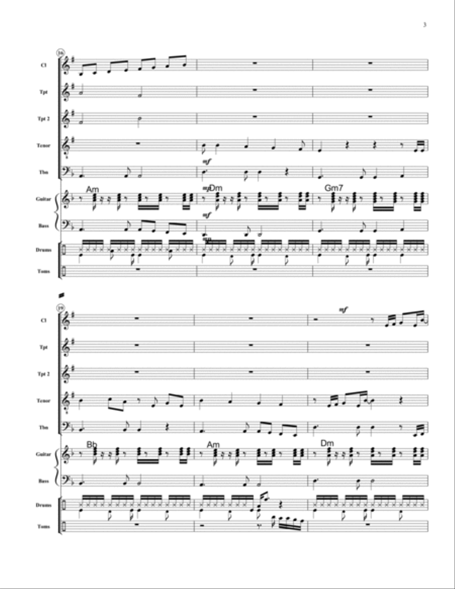 Careless Whisper B-Flat Clarinet scores gallery preview page 3