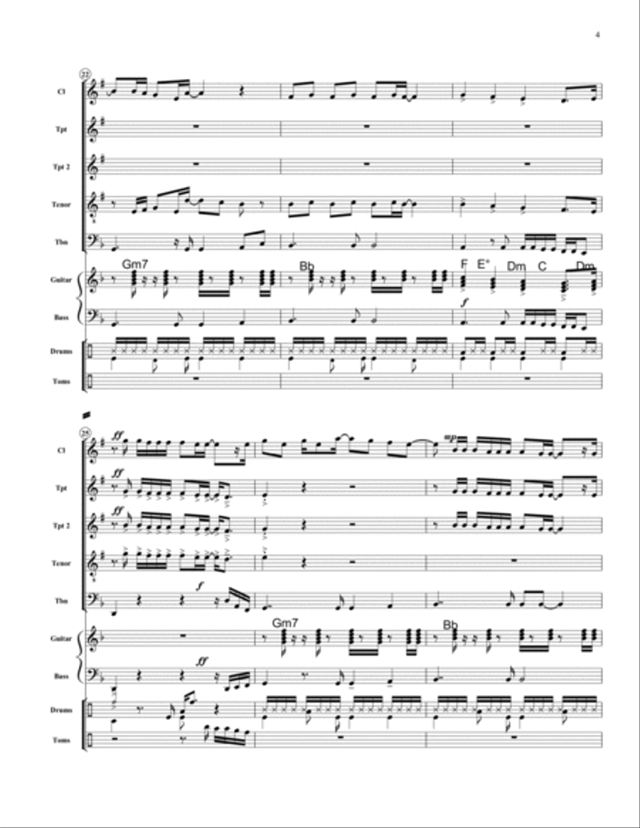Careless Whisper B-Flat Clarinet scores gallery preview page 4