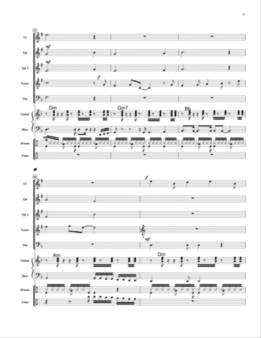 Careless Whisper B-Flat Clarinet scores gallery preview page 6