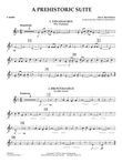 A Prehistoric Suite - F Horn