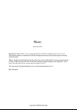 Water (for solo guitar)