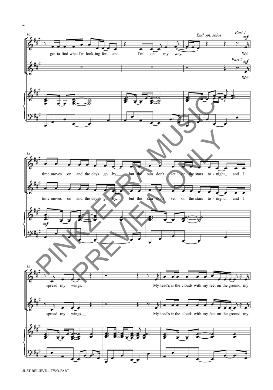 Just Believe (Two-Part) Just Believe (Two-Part) 2-Part scores gallery preview page 5