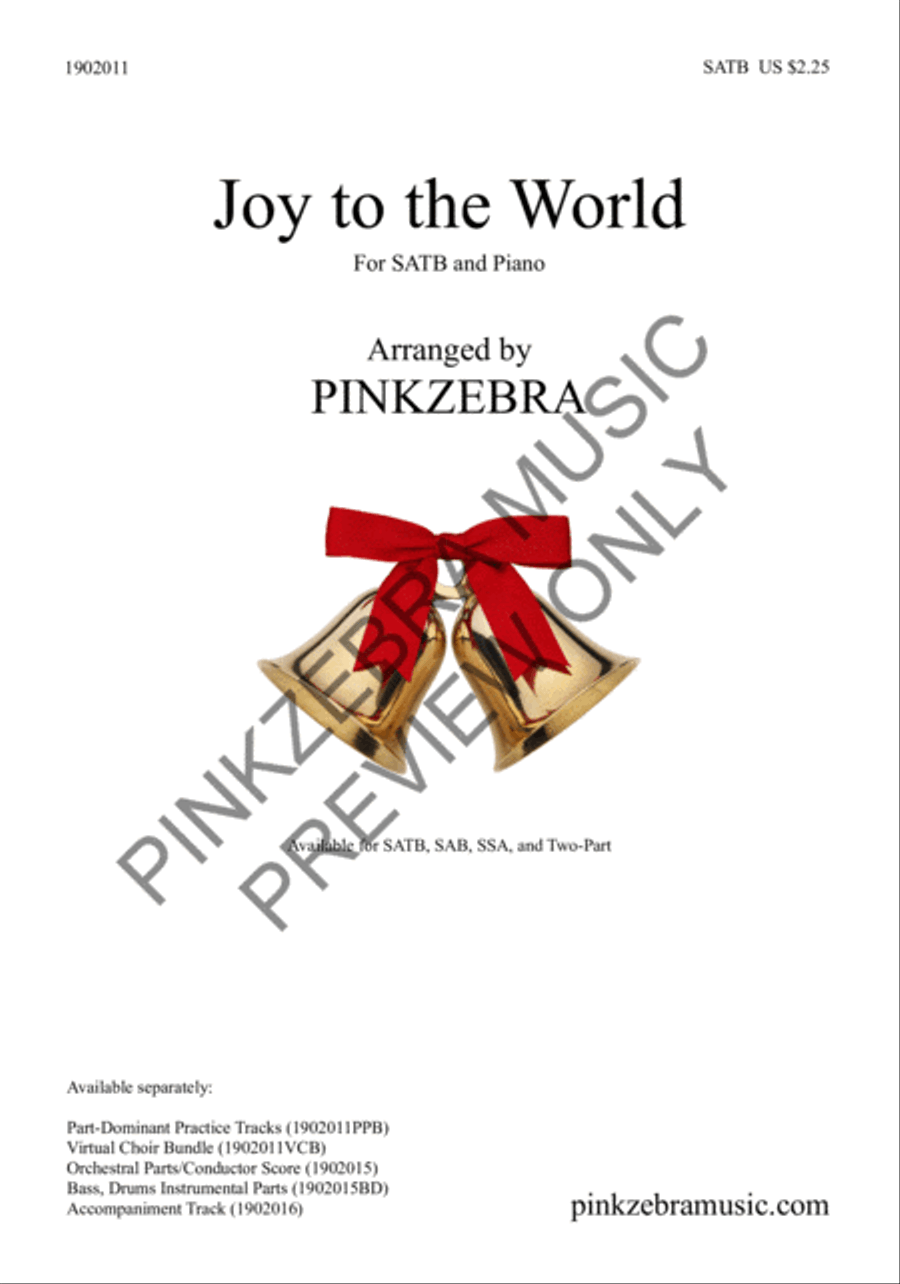 Joy to the World (Orchestration with Rhythm Section) Choir scores gallery preview page 2