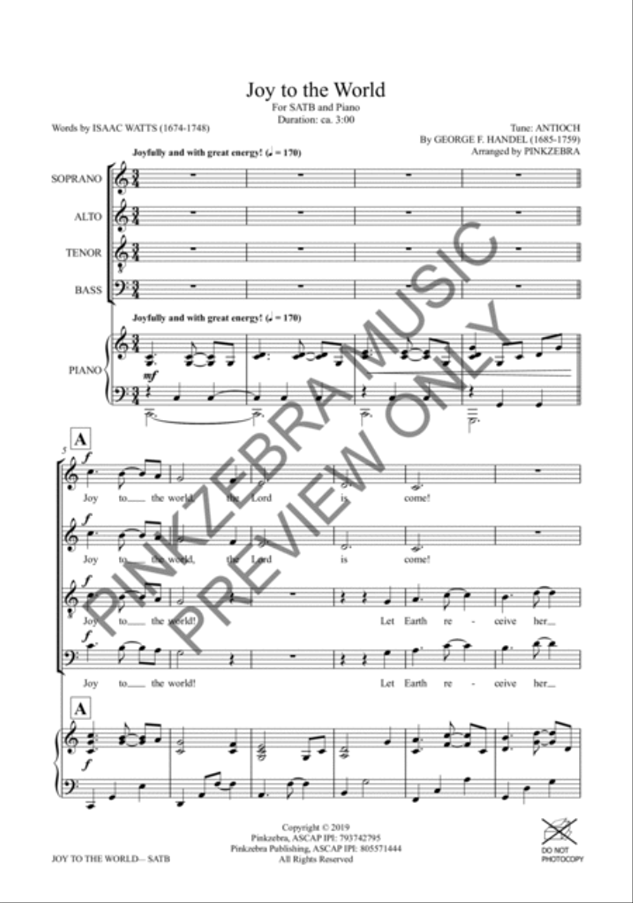 Joy to the World (Orchestration with Rhythm Section) Choir scores gallery preview page 3