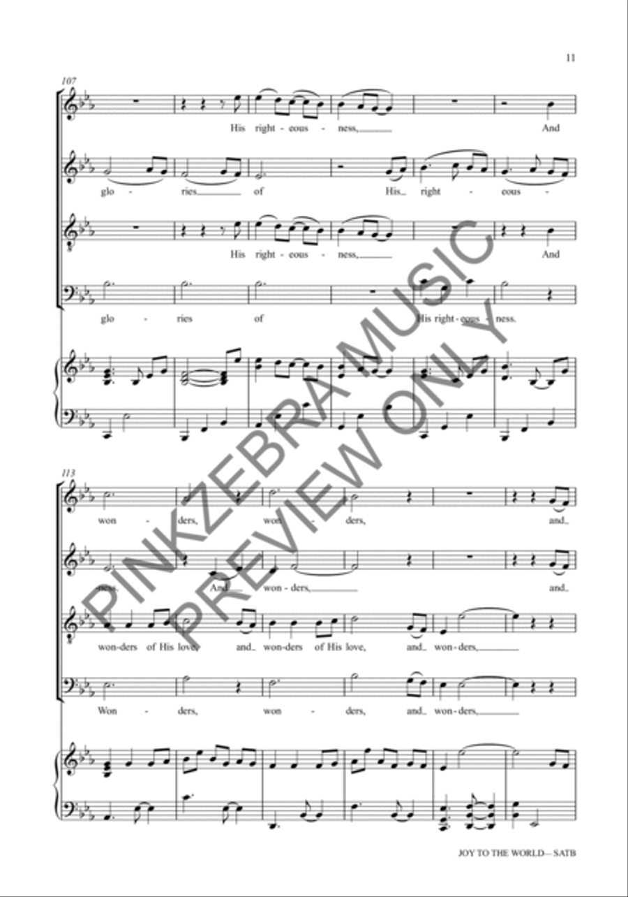 Joy to the World (Orchestration with Rhythm Section) Choir scores gallery preview page 12