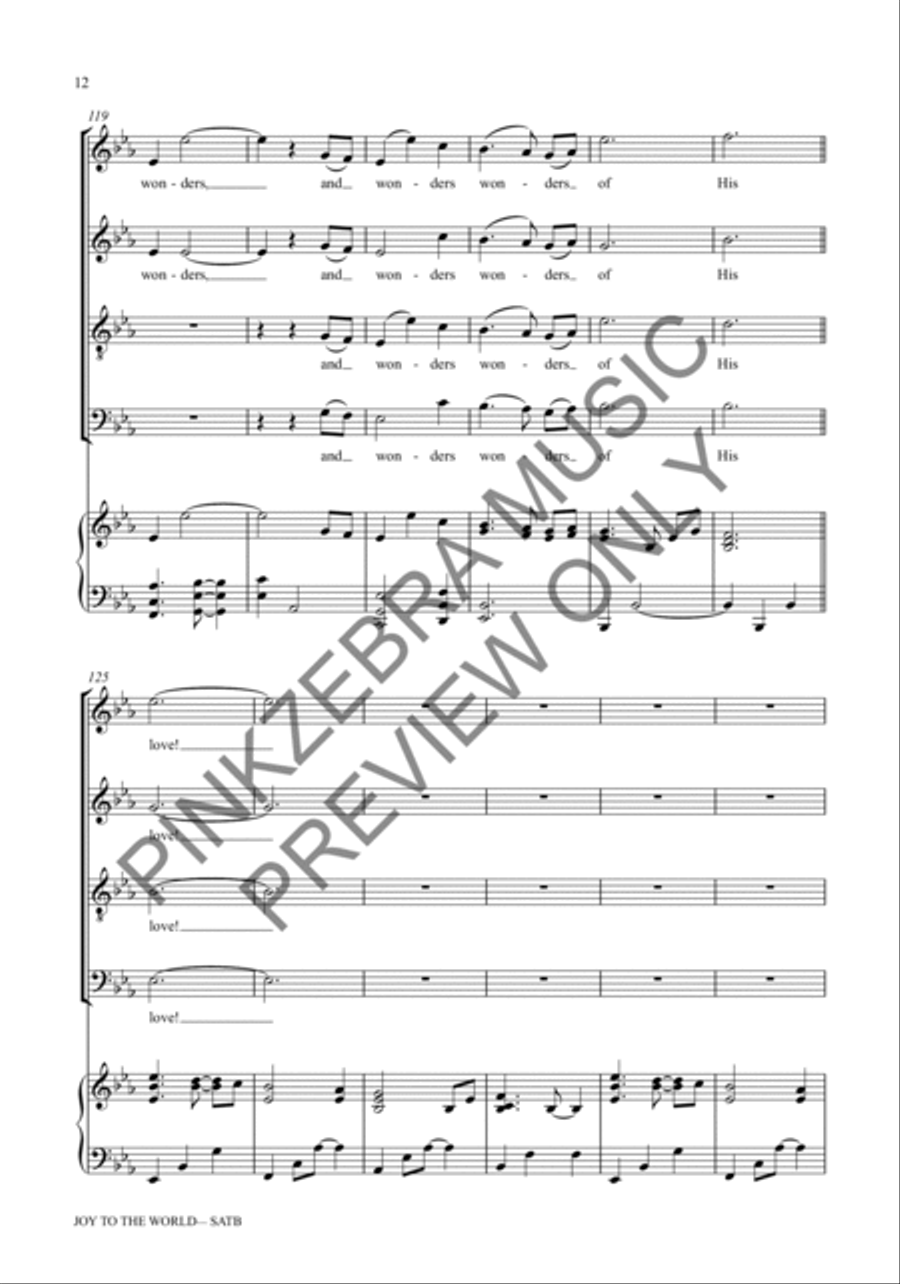 Joy to the World (Orchestration with Rhythm Section) Choir scores gallery preview page 13