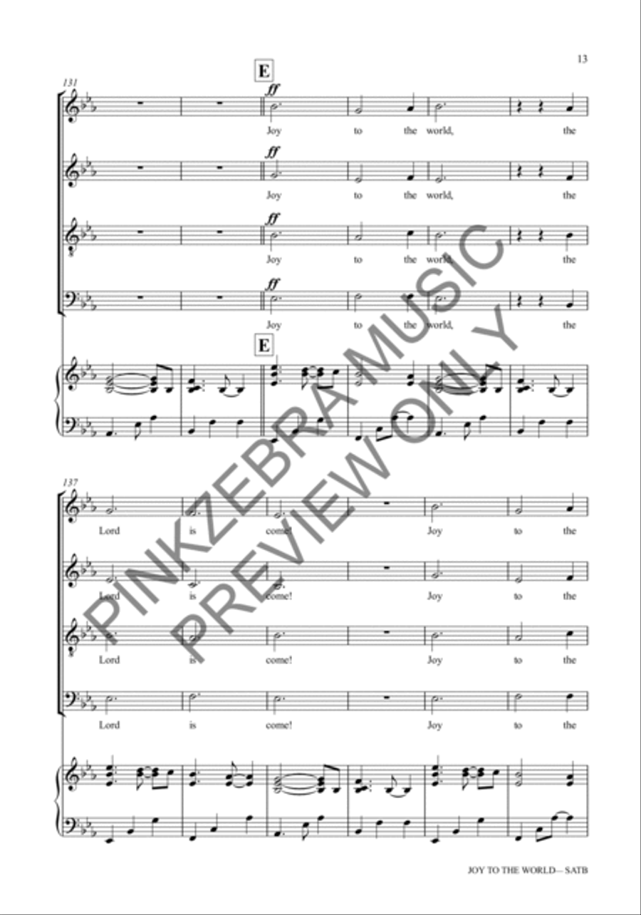 Joy to the World (Orchestration with Rhythm Section) Choir scores gallery preview page 14