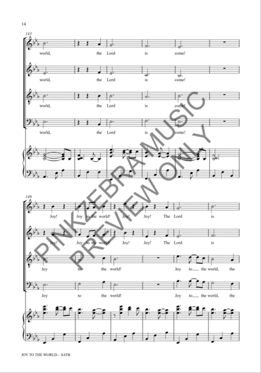 Joy to the World (Orchestration with Rhythm Section) Choir scores gallery preview page 15