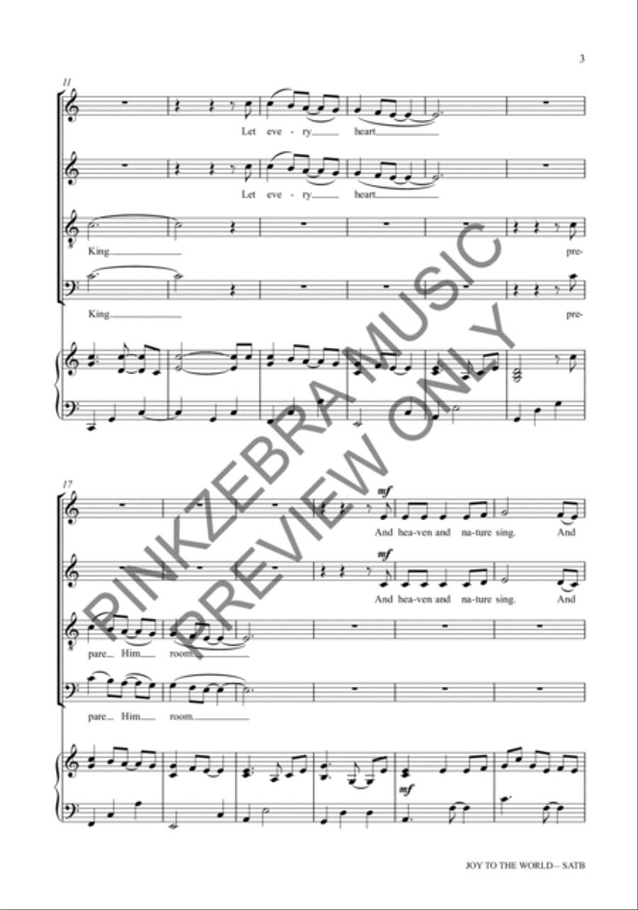 Joy to the World (Orchestration with Rhythm Section) Choir scores gallery preview page 4