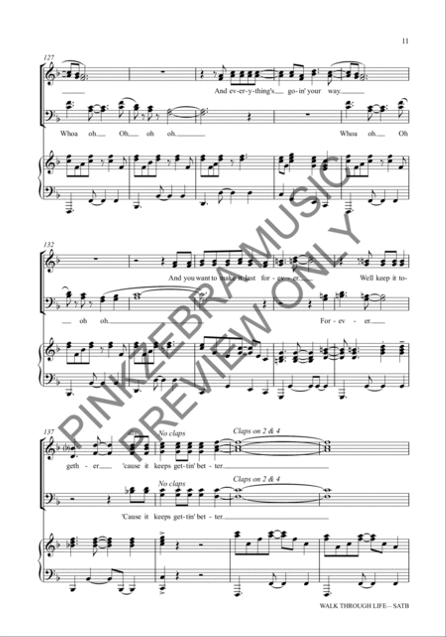 Walk Through Life (Instrumental Parts) (TTB Only) TTB scores gallery preview page 12