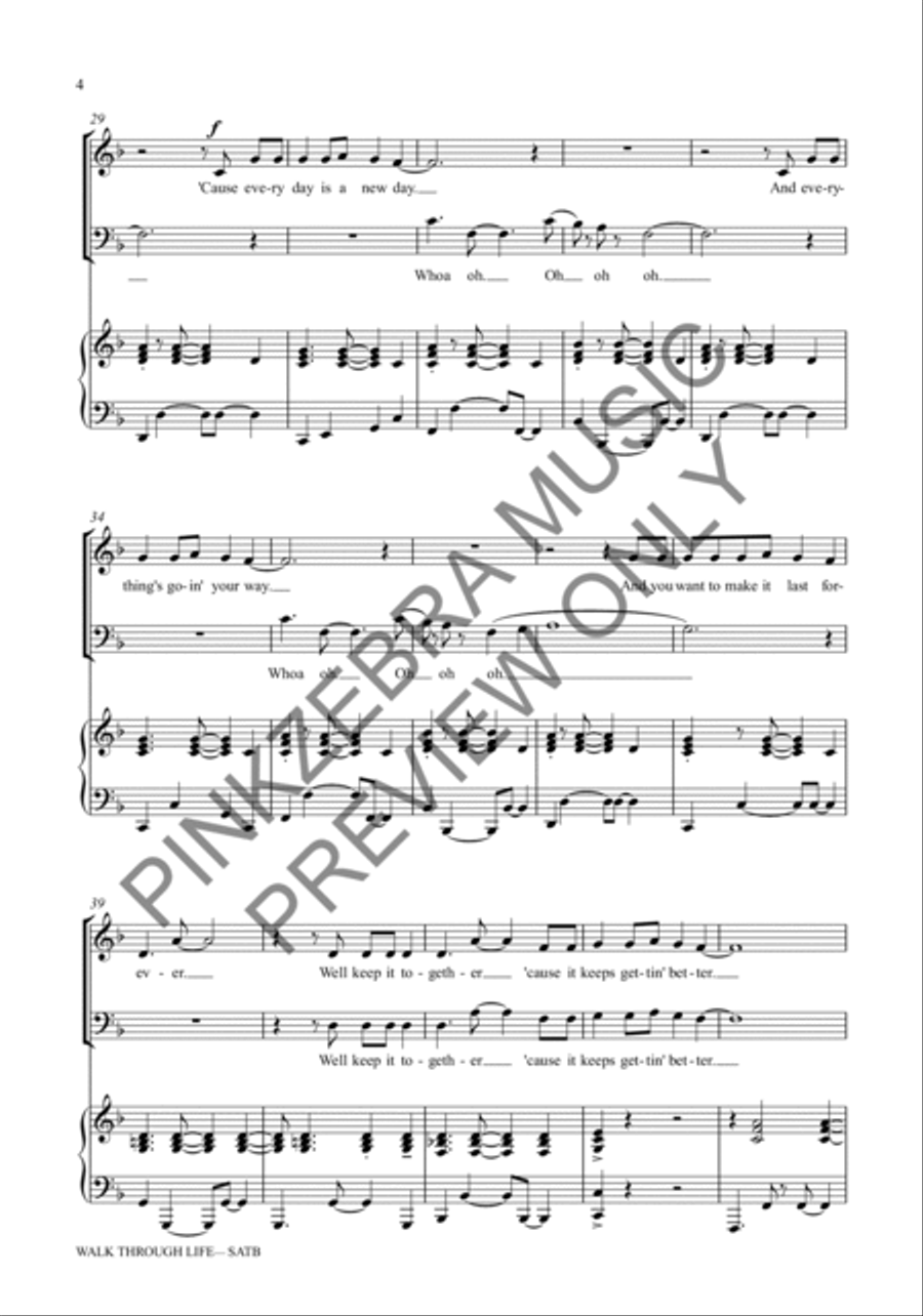 Walk Through Life (Instrumental Parts) (TTB Only) TTB scores gallery preview page 5