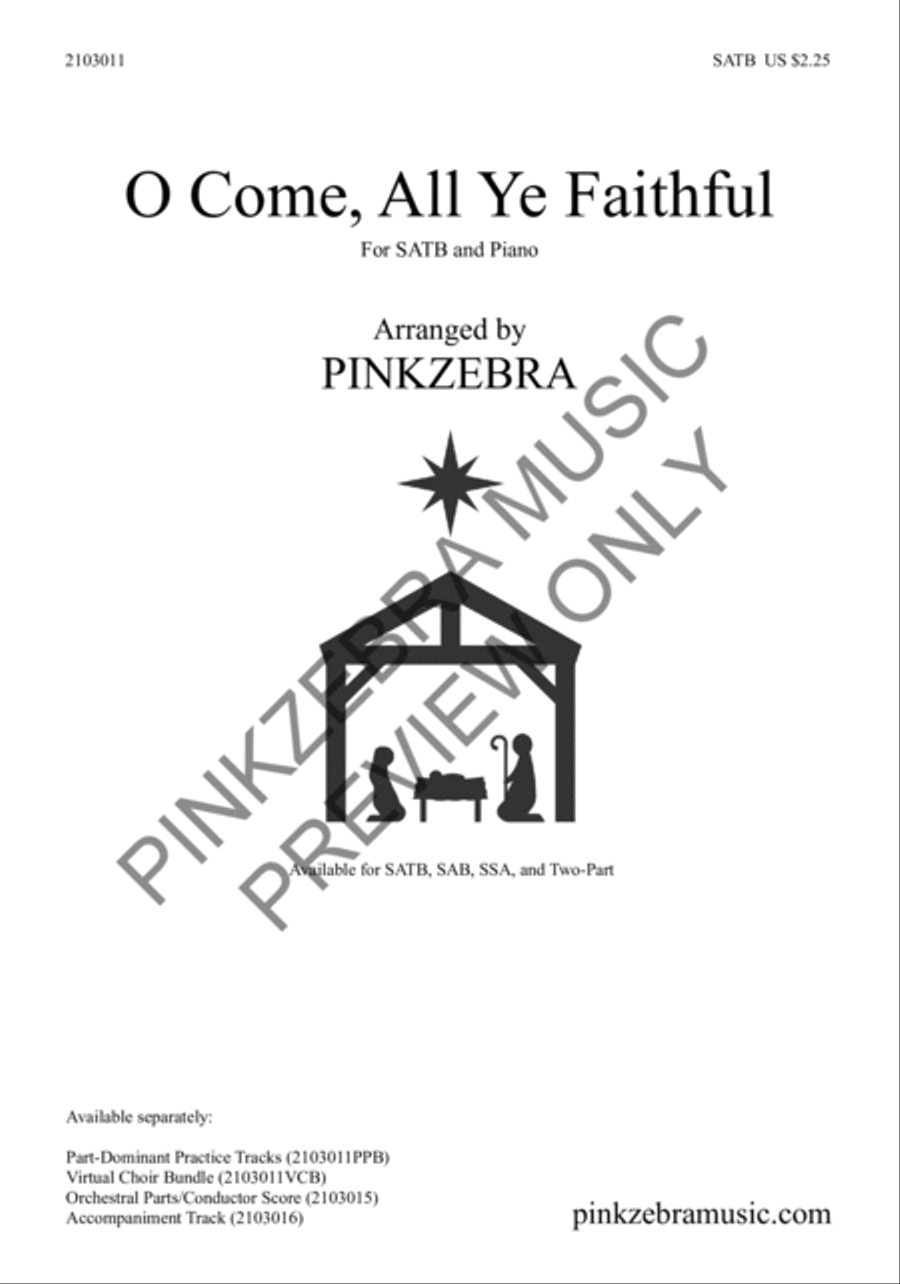 O Come, All Ye Faithful (Instrumental Parts) (Bass, Drums Only) Choir scores gallery preview page 2