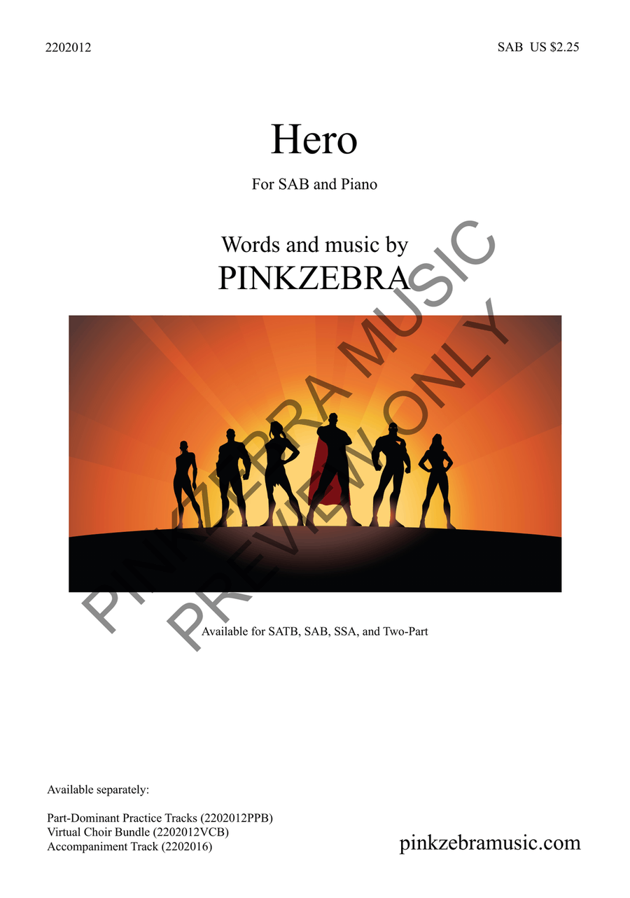 Hero (SAB) Hero (SAB) 3-Part scores gallery preview page 2