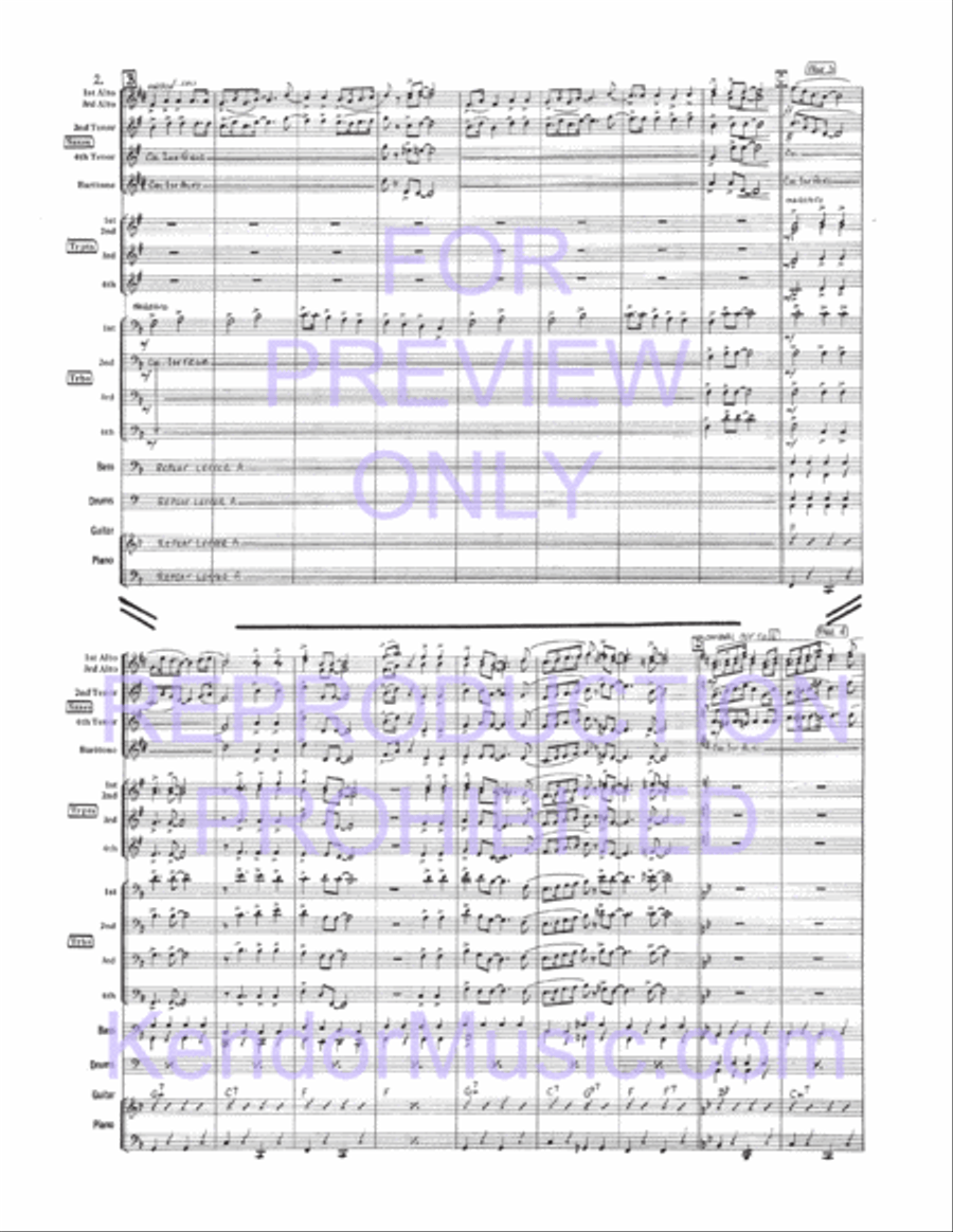 Little Brown Jug (Full Score) Jazz Ensemble scores gallery preview page 3
