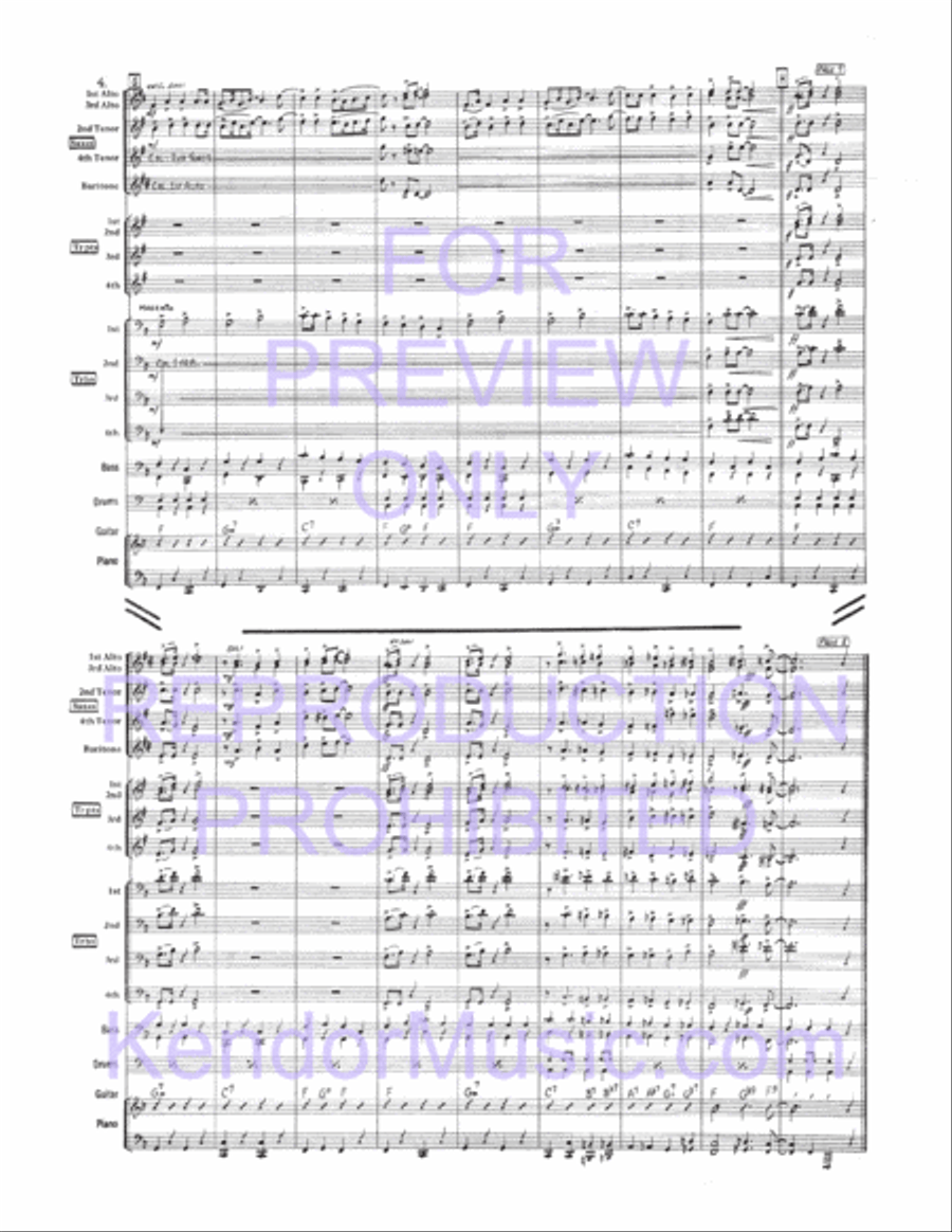 Little Brown Jug (Full Score) Jazz Ensemble scores gallery preview page 5