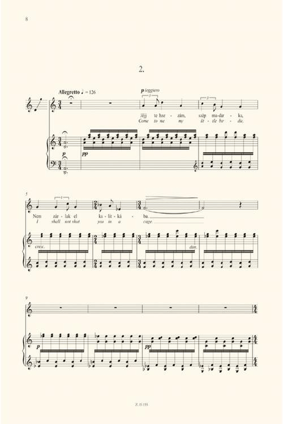 Enekszo Op. 1 Enekszo Op. 1 Voice Solo scores gallery preview page 4