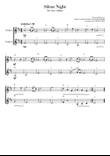 Silent Night (for Two Violins) - Easy Version
