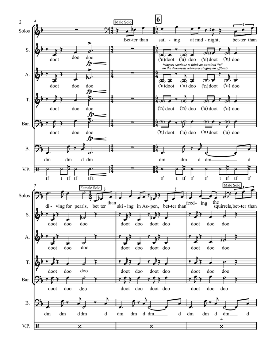 Better Than Anything Better Than Anything Vocal Jazz Ensemble scores gallery preview page 3