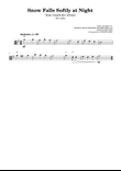 Snow Falls Softly at Night (Leise Rieselt Der Schnee) - Easy Viola