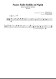 Snow Falls Softly at Night (Leise Rieselt Der Schnee) - Easy Cello