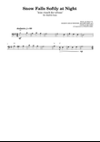 Snow Falls Softly at Night (Leise Rieselt Der Schnee) - Easy Double Bass