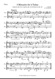 3 Minuetto for 2 Tubas