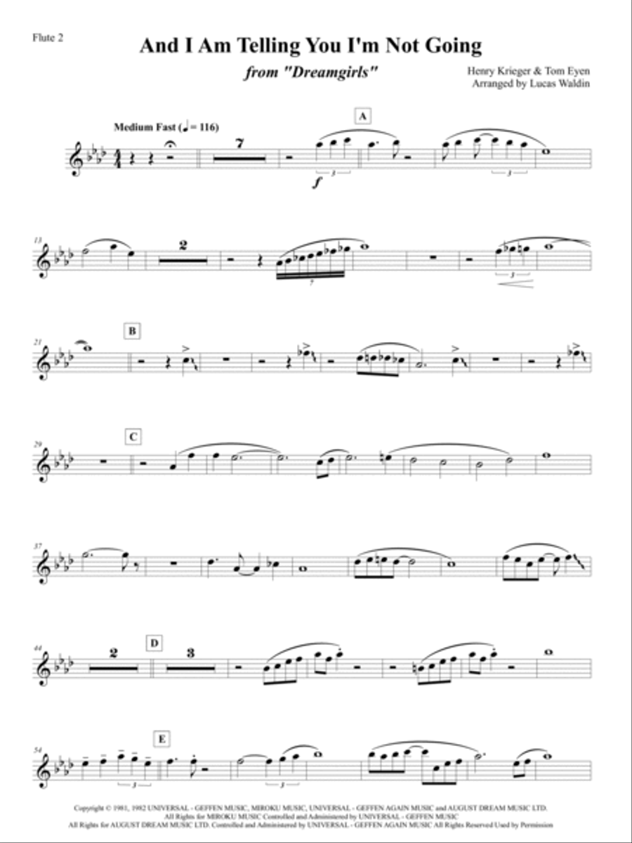And I Am Telling You I'm Not Going Full Orchestra scores gallery preview page 3