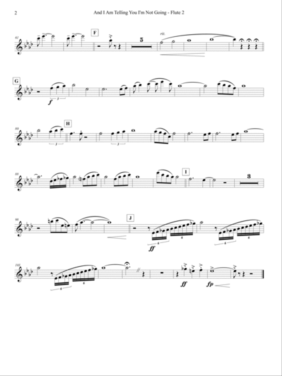 And I Am Telling You I'm Not Going Full Orchestra scores gallery preview page 4