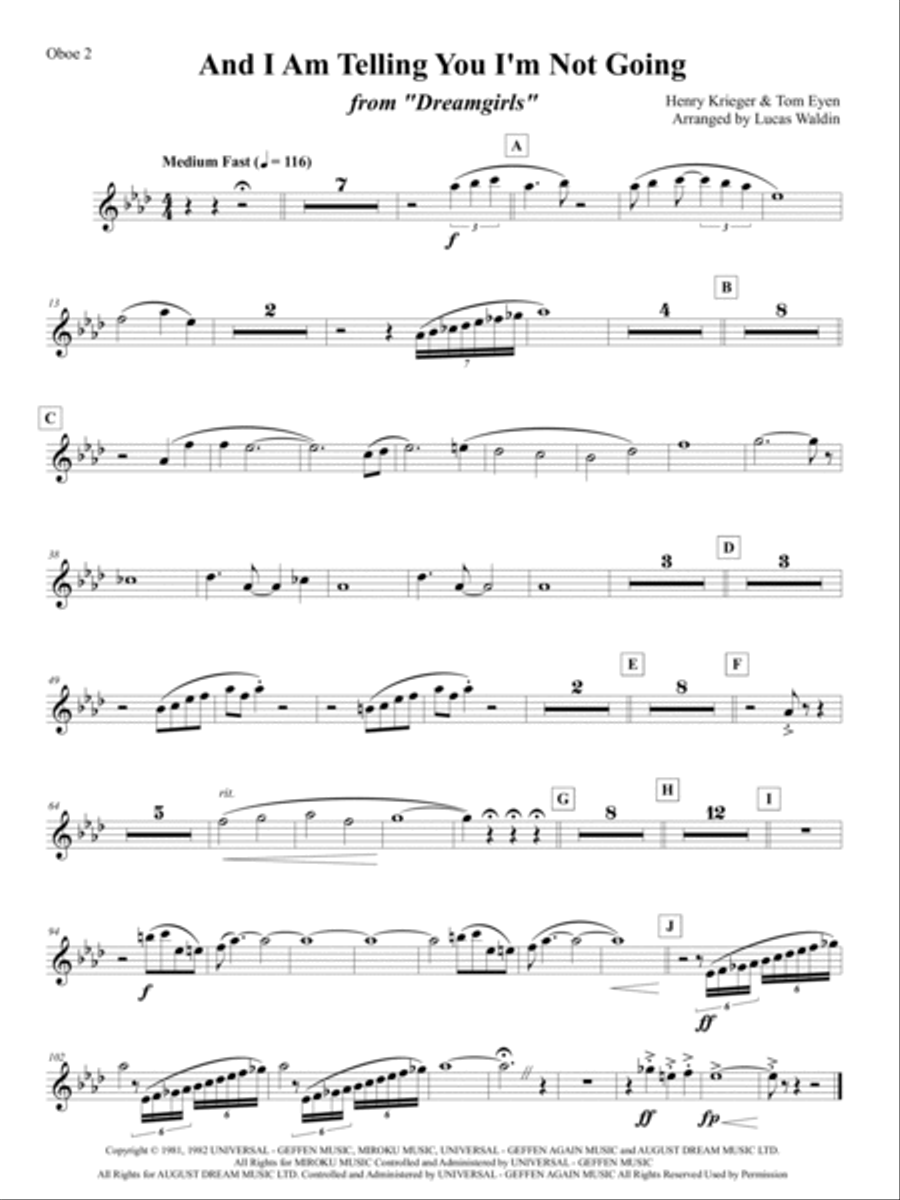 And I Am Telling You I'm Not Going Full Orchestra scores gallery preview page 6