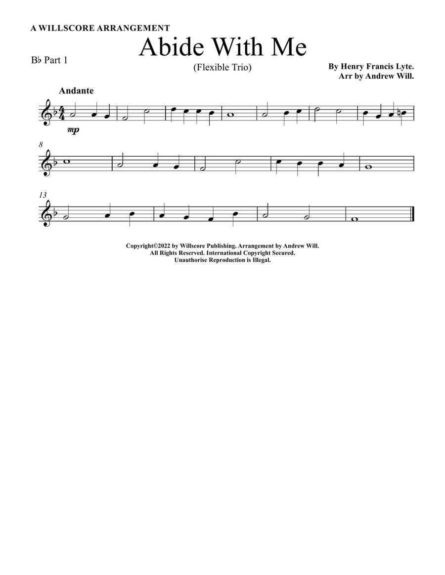 Abide With Me (Flexible Trio) Small Ensemble scores gallery preview page 6